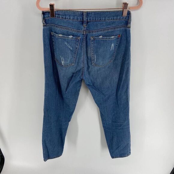 Bullhead Medium Wash Distressed Boyfriend high rise Jeans JR 1 - Picture 4 of 4